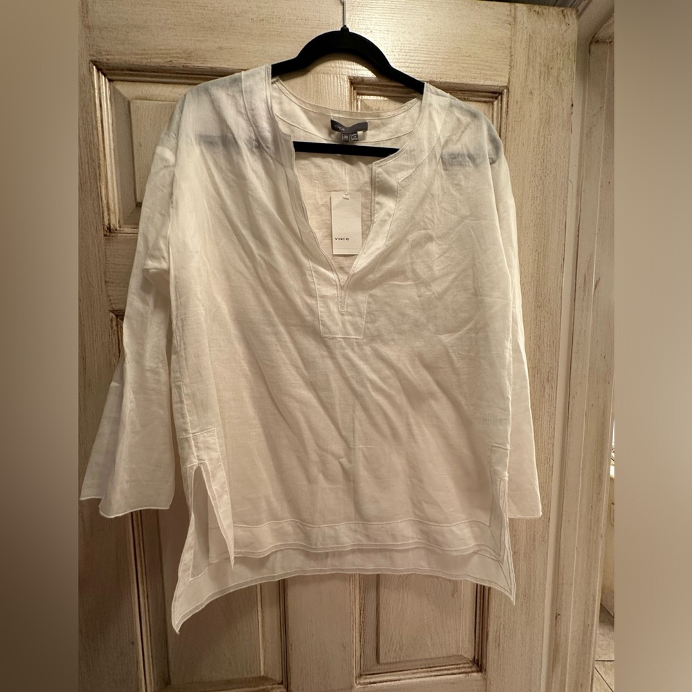 VINES WOMAN WHITE COTTON TOP